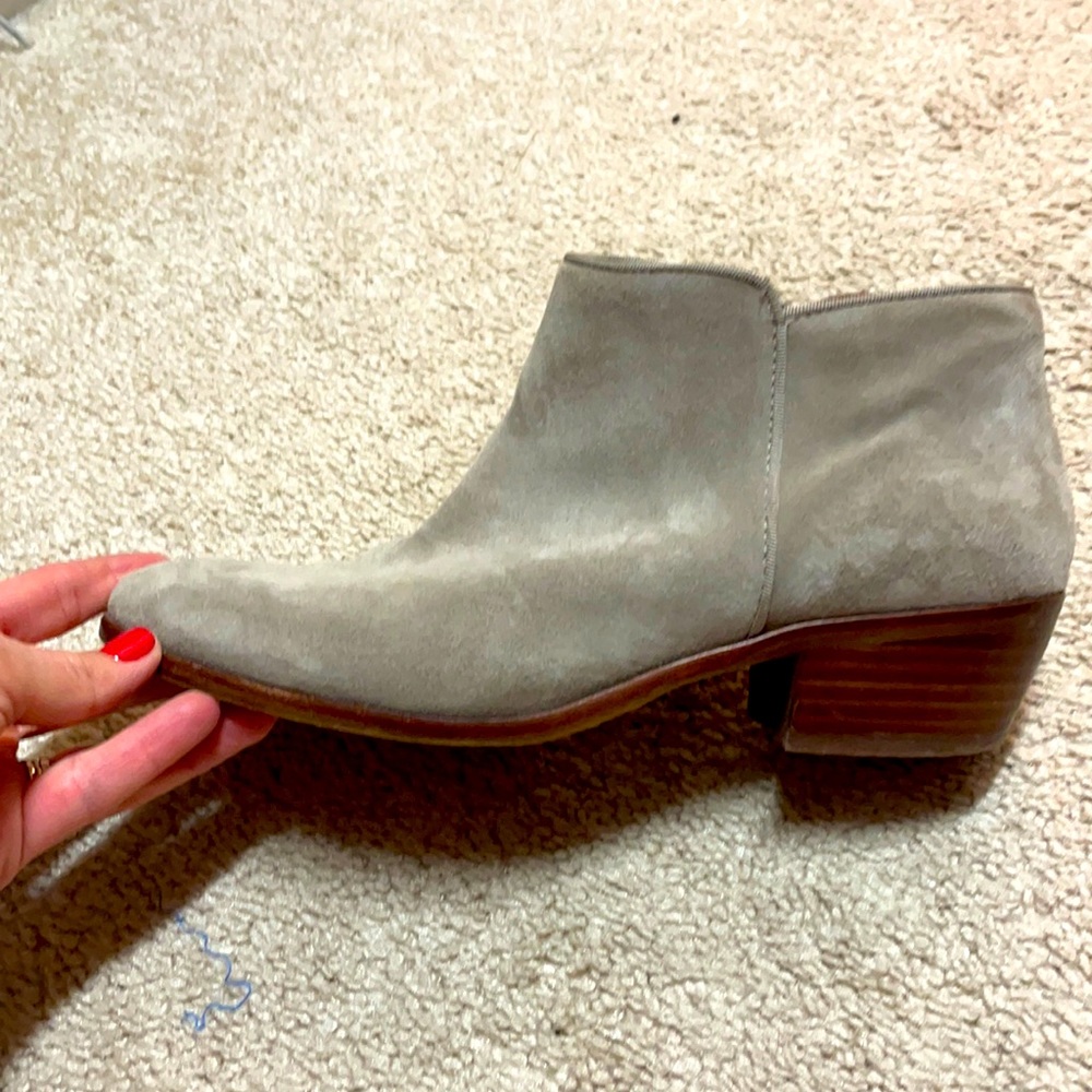 Grey suede Sam Edelman booties